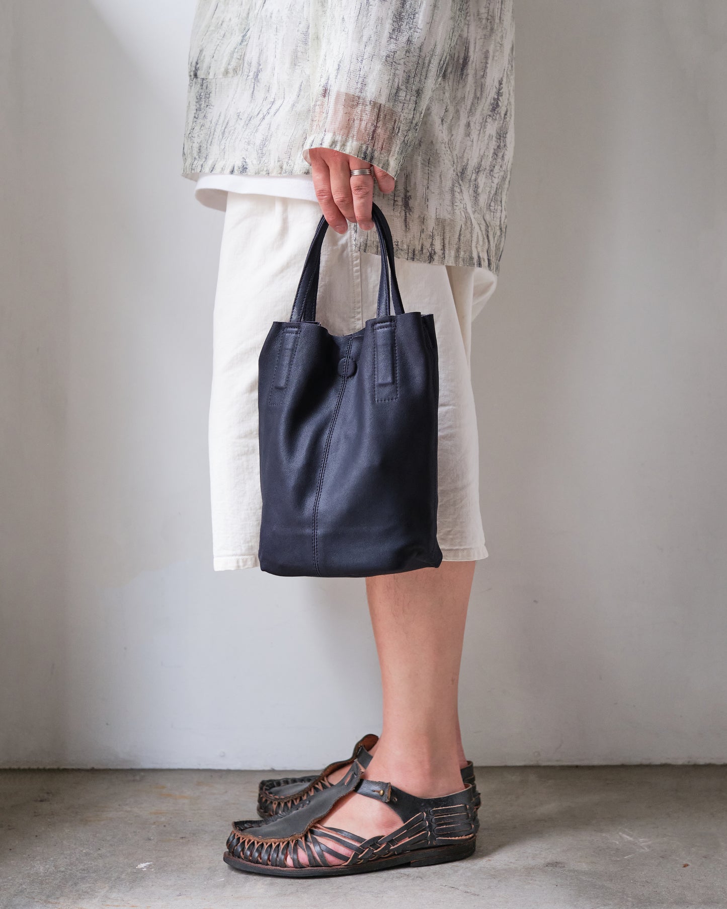 MORPHEE 2WAY SMALL TOTE-L / NAVY