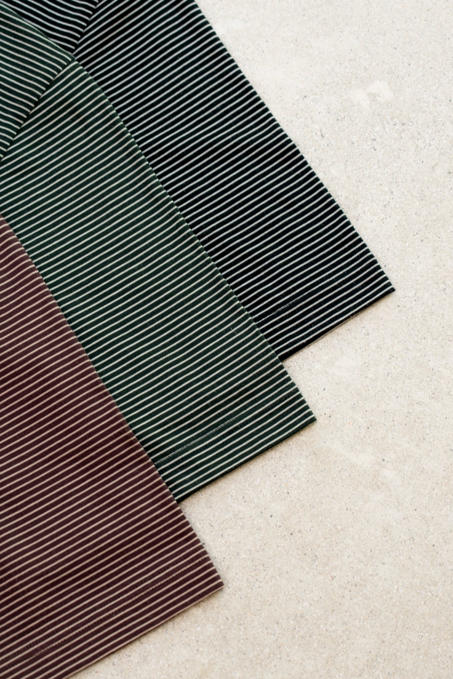 CABINE°別注 ″DEANSTON″ BORDER RINGER-TEE / D.GREEN