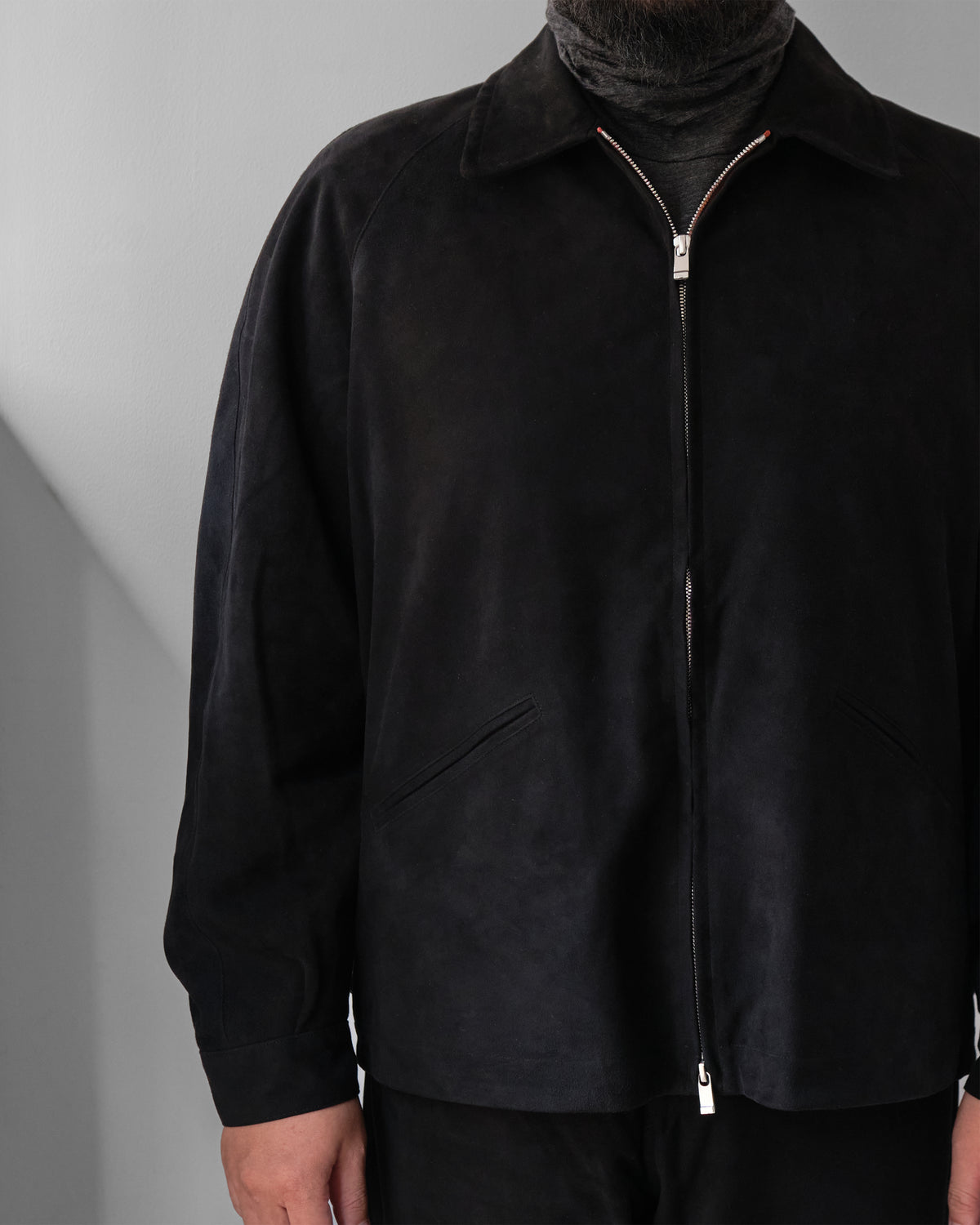 Cale SHEEP SUEDE ZIP BZ / BLACK