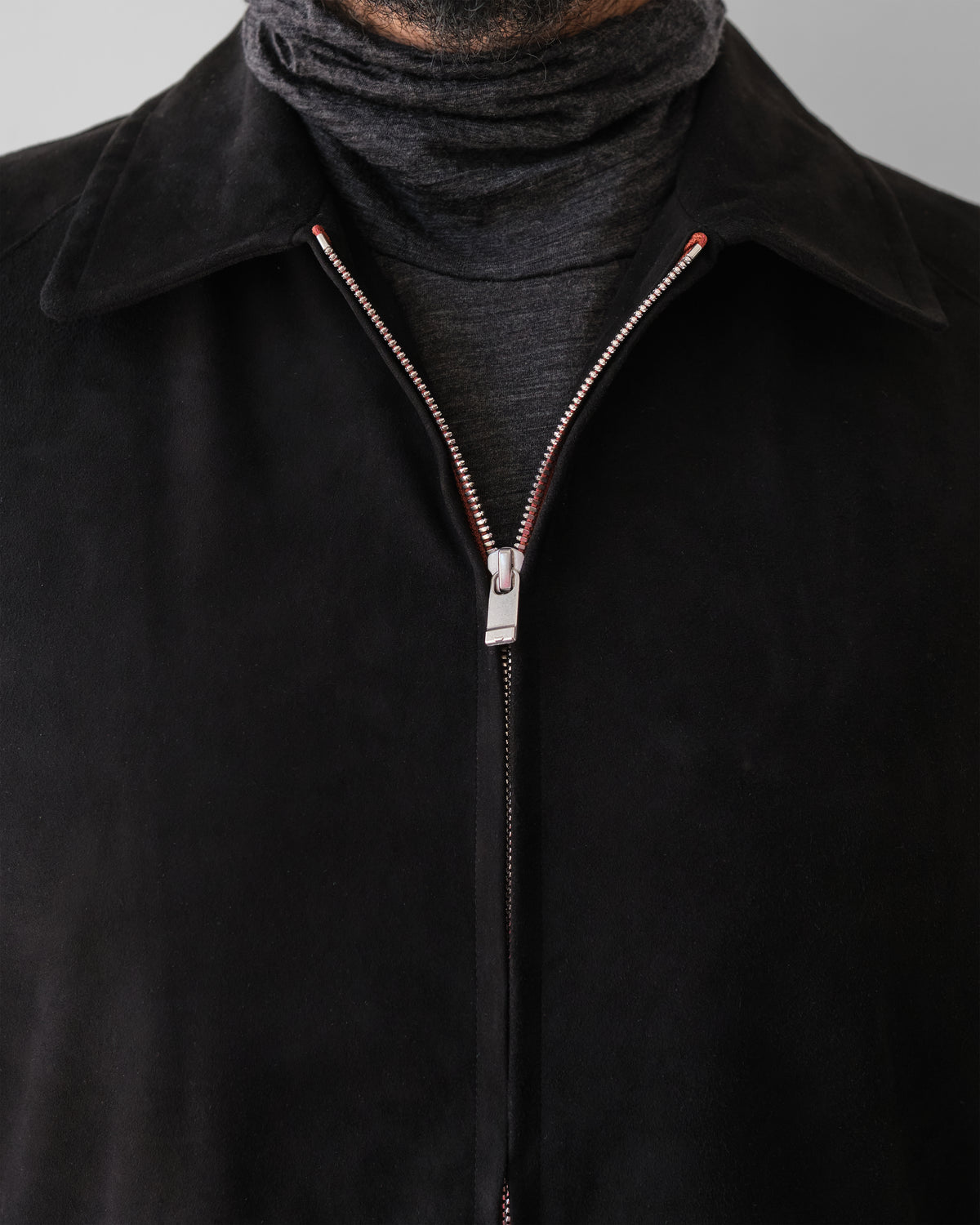 Cale SHEEP SUEDE ZIP BZ / BLACK