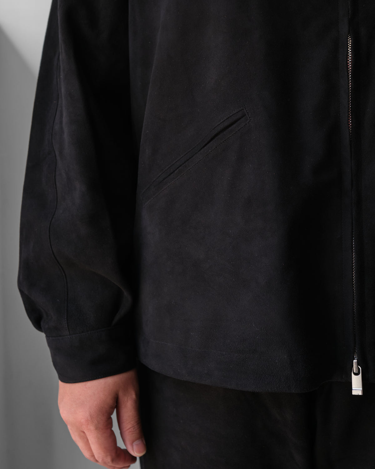 Cale SHEEP SUEDE ZIP BZ / BLACK