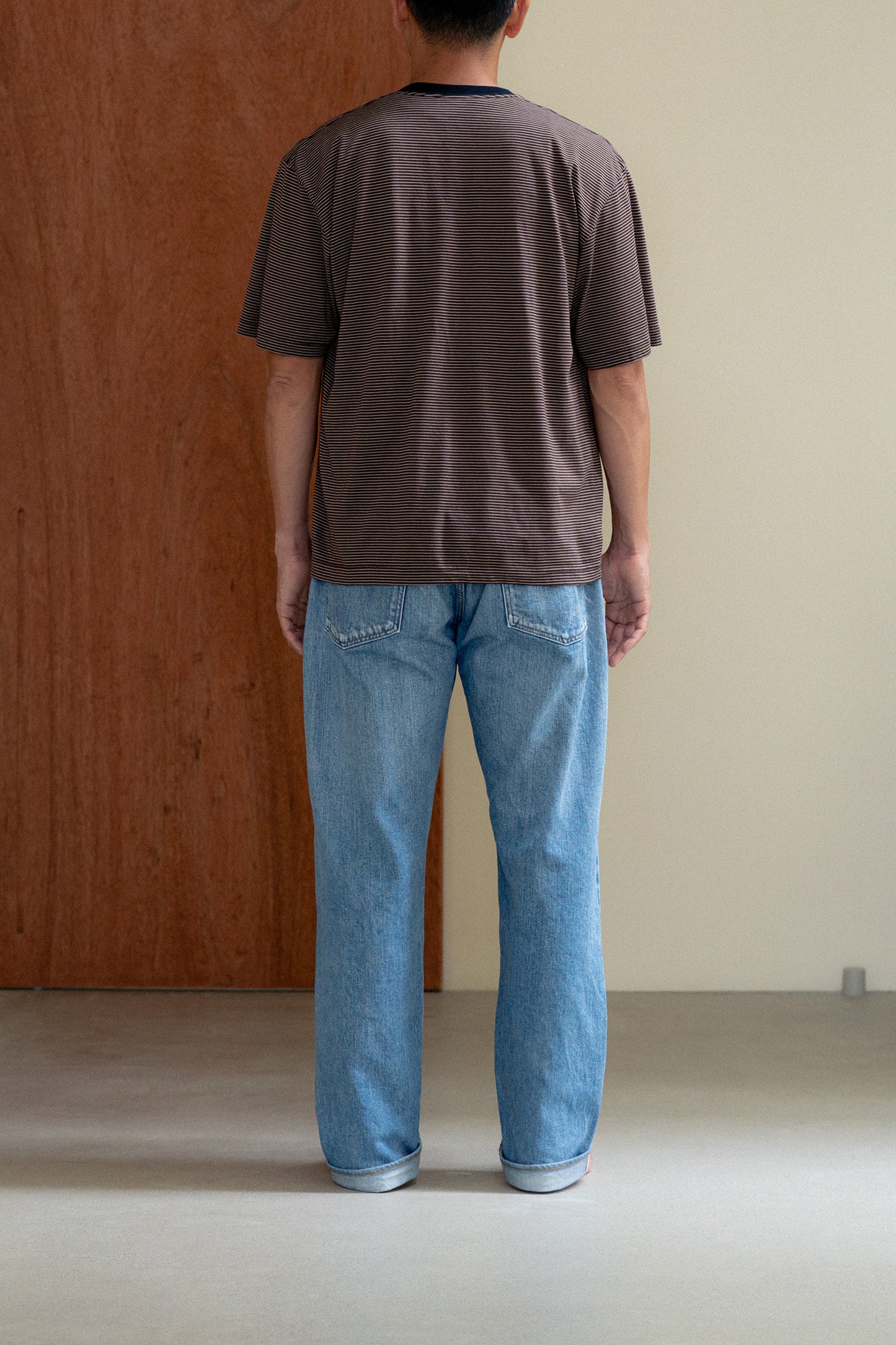 CABINE°別注 ″DEANSTON″ BORDER RINGER-TEE / BROWN