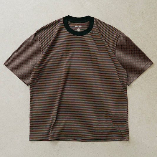 CABINE°別注 ″DEANSTON″ BORDER RINGER-TEE / BROWN